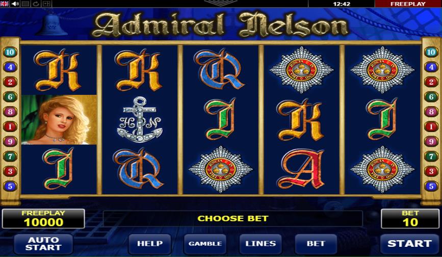 Admiral Nelson slots